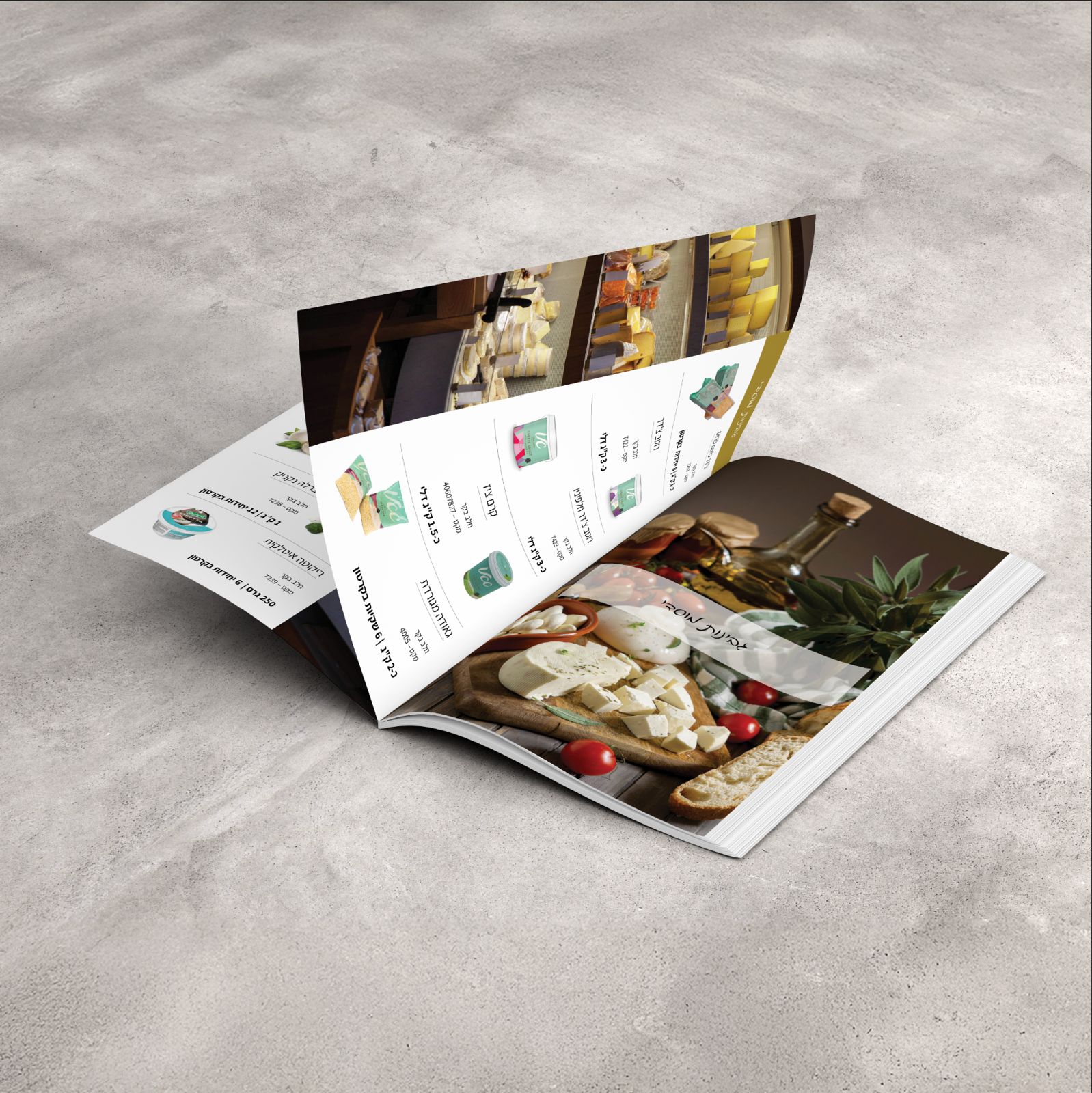 A Brochure Open On A Concrete Surface